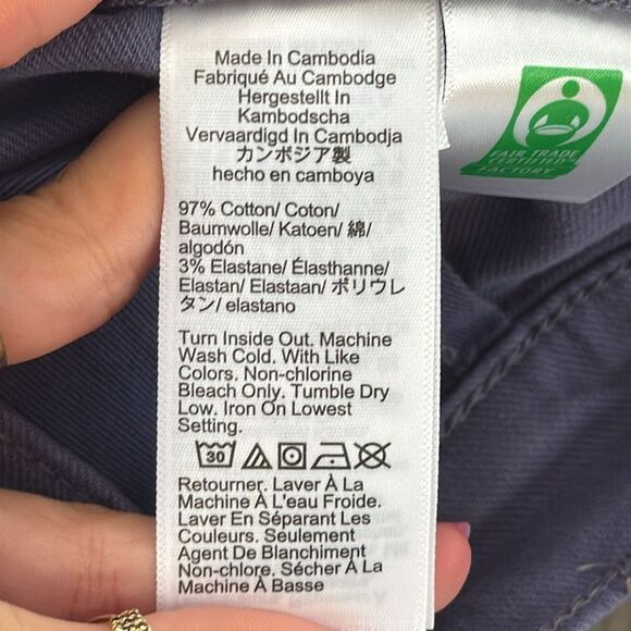 J Crew 484 Slim-fit garment-dyed five-pocket pant Mens Size 30 x 32 Navy Blue - Picture 6 of 8